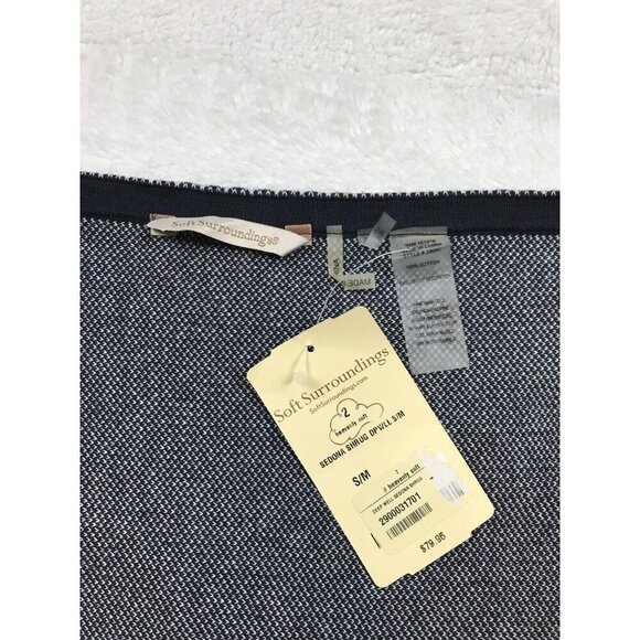 NEW Soft Surroundings Sedona Shrug Womens Small Medium Poncho Fringe NWT Sweater - Picture 4 of 8